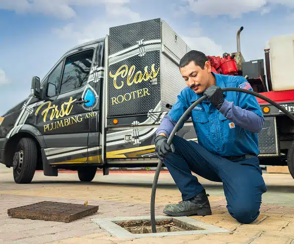 Sewer Line Services - First Class Plumbing and Air